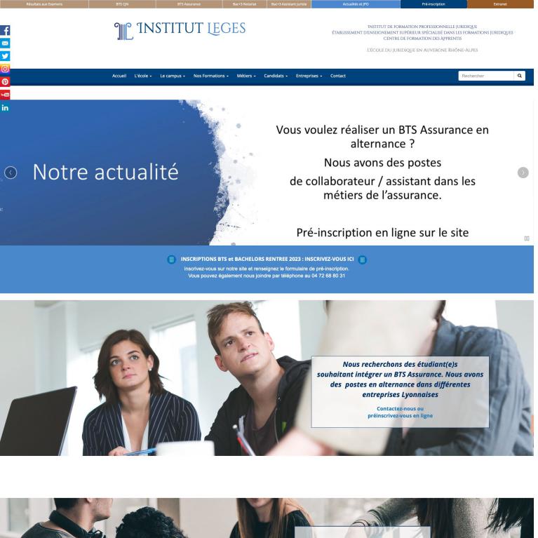 site internet institut-leges.fr par studio-imagissime.com