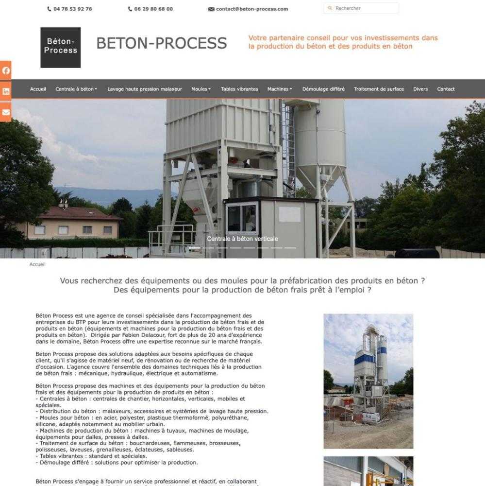 Site internet beton-process.fr par studio-imagissime.com