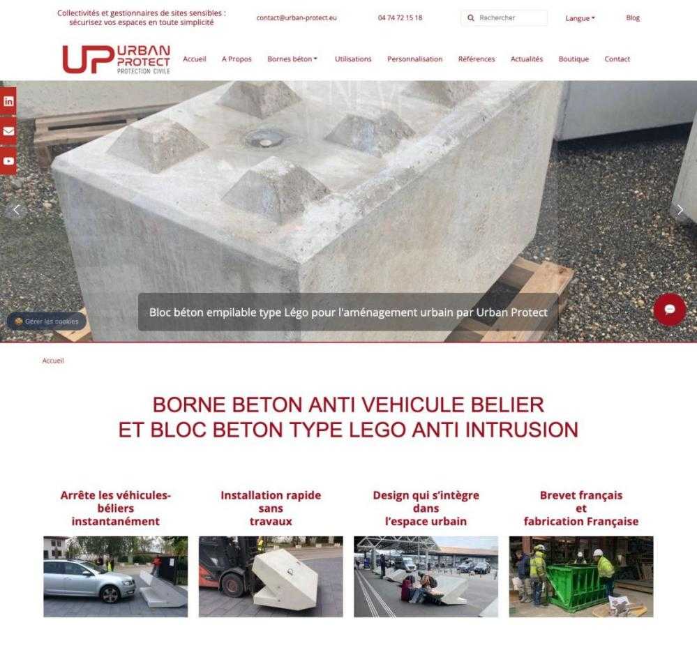 réalisation site internet urban-protect.eu par studio-imagissime.com